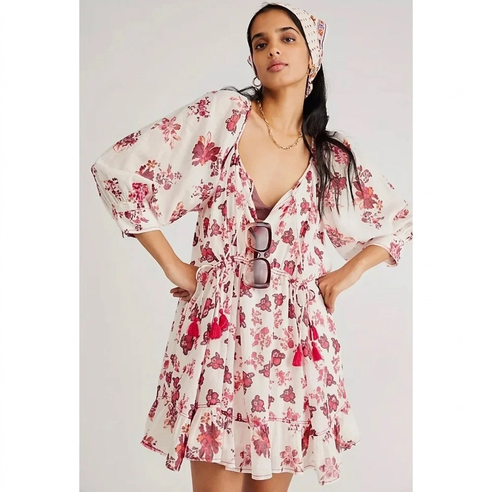 Free People Camella Mini Dress in White Sz XS NWOT